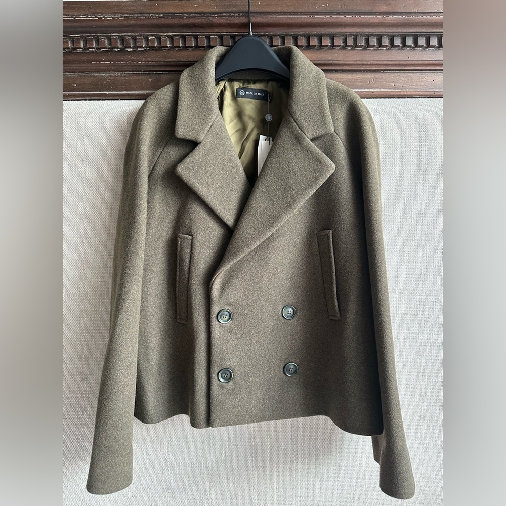NWT AG Short Wool Coat Made in Italy - New with Tags NWT